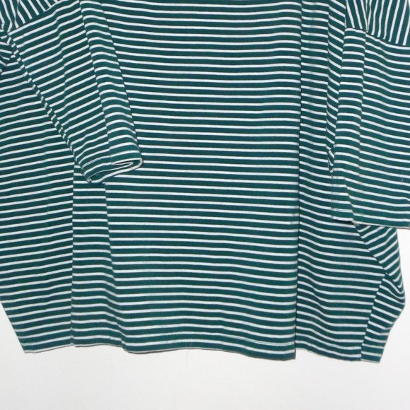 Green & White Stripe Boatneck Tunic - 4X - Picture 4 of 4